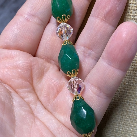 Emerald Crystal 18 in Necklace Aprilsplace - Picture 7 of 12